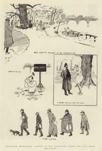 Unchilled Enthusiasm, Bathing in the Serpentine During the Late Frost by Phil May